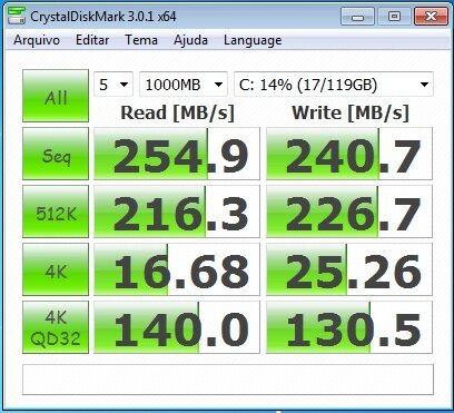 CrystalDiskMark ssd